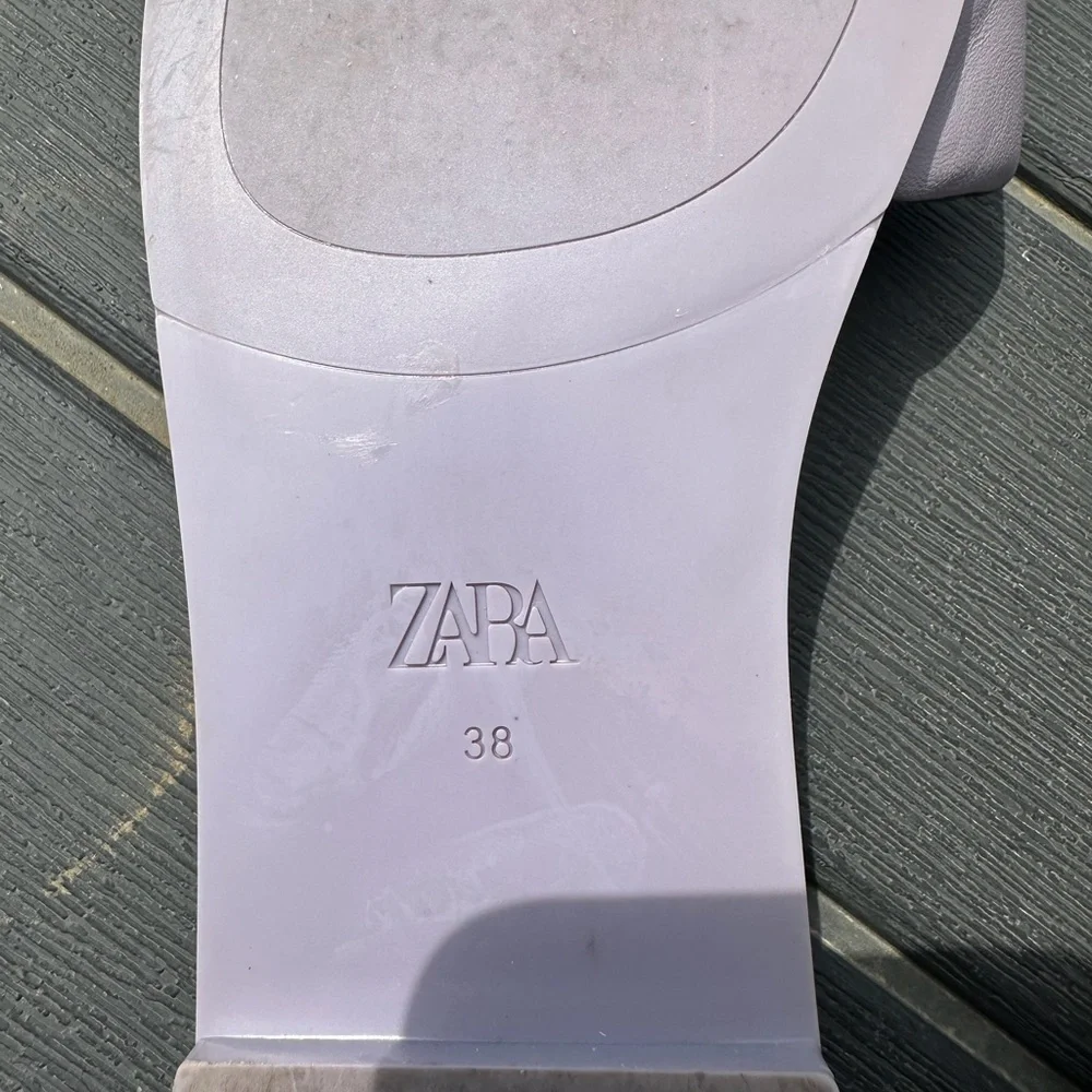 Zara Women's Lavender Slide Sandals size 38 - Picture 8 of 8